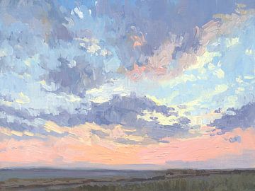 Terschelling landscape with clouds by Yuri Sung