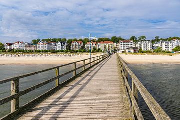 De pier in Bansin op het eiland Usedom van Rico Ködder