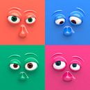 Four Funny Faces by Jörg Hausmann thumbnail