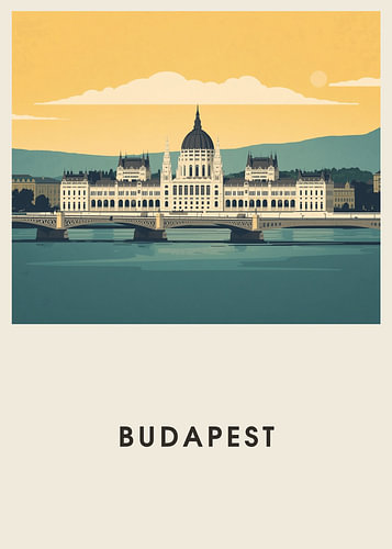 Budapest – Mid-Century Travel Poster