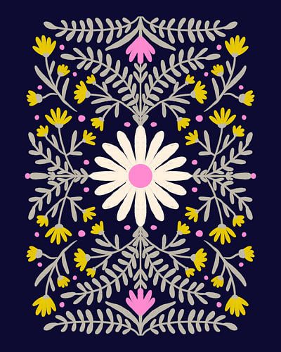 Folk art florals