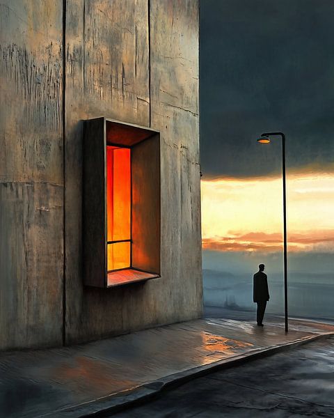 Lichtpaden en schaduwlijnen van fernlichtsicht