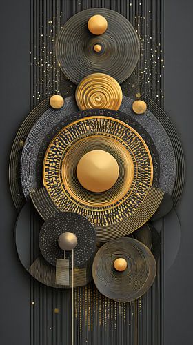 Cirkels Muurkunst van Amanda Moore