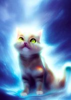 Cat shaped cloud wave