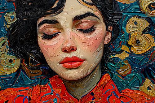 schilderachtig beeld van vrouw