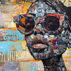 Frau Brille von Kunst Laune