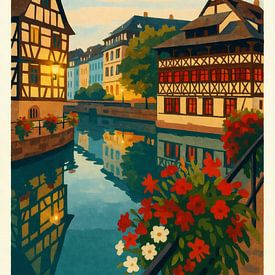 Strassbourg – Blütengrüße am Kanal von Sabine Wagner