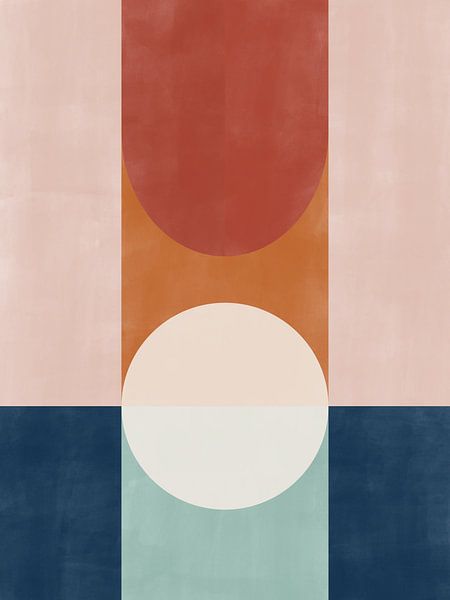 Dessin abstrait avec formes géométriques par Elena Ristova