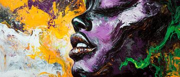 Rêve coloré - Portrait à l'huile sur Poster Art Shop