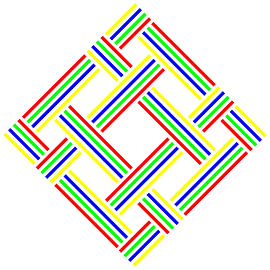 No Crossing | S=4 | N=4 | Kleur=4 | Centrum rood van Gerhard Haberern