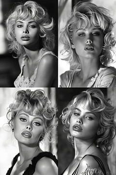 Glamour Girls Collage von Egon Zitter