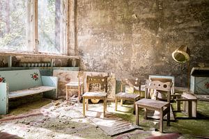 Kindersitze in Pripyat - Tschernobyl.