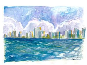 West Palm Beach Florida Blick vom Meer