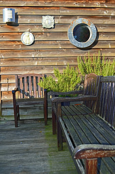 Lekker zonnig plekje in de tuin