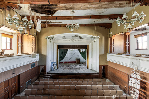 Verlaten theater in Bulgarije