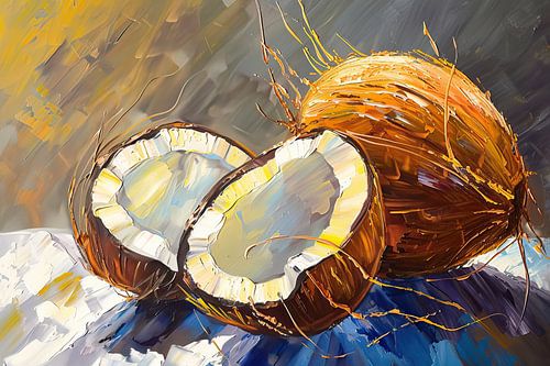 Peinture de la noix de coco