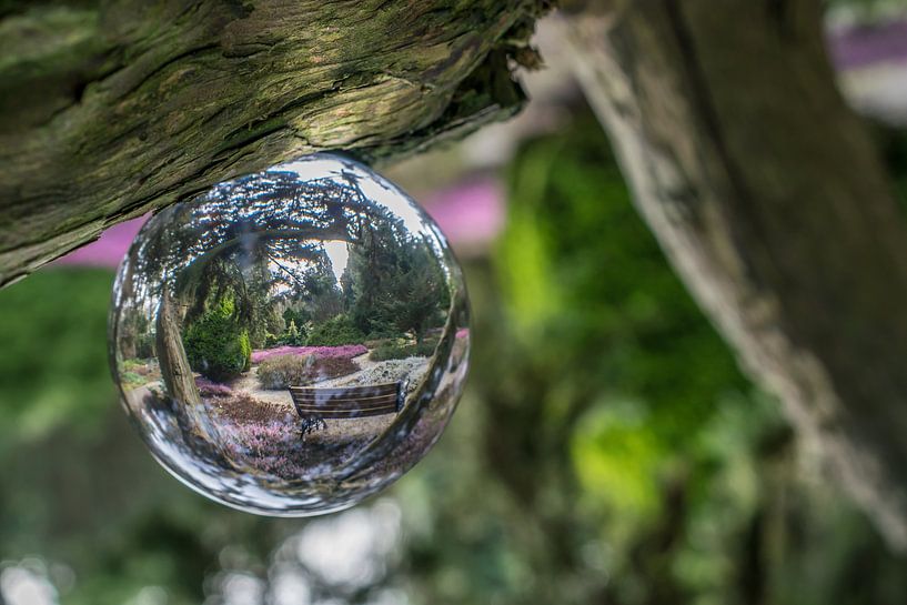 Park in glazen bol par Paul De Keizer