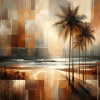 2 palm trees