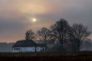 Mistlandschap Out Herlaer sur jan van de ven