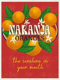 Naranja Oranges - Vintage Advertisement by Karin Steenge