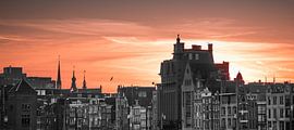 Amsterdam Damrak Skyline by Auke Hamers
