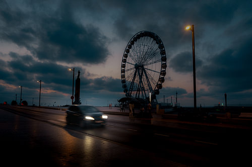 Blue Hour in Ostend by Geert Van Baelen