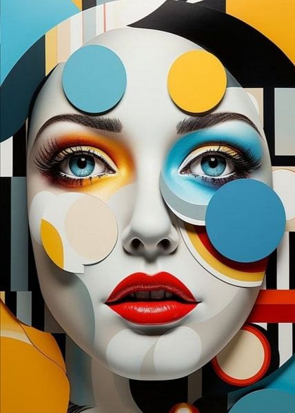 Geometry woman 1 by Phycho Art