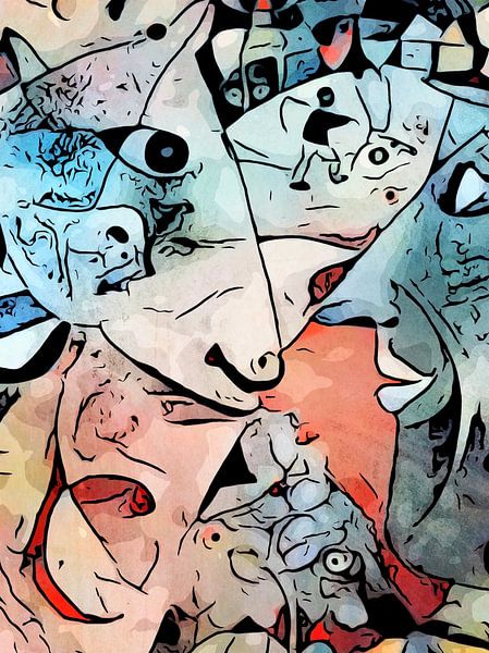 Miro ontmoet Chagall (Ik en het dorp) van zam art