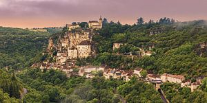 Ein Morgen in Rocamadour, Frankreich