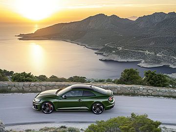 Groene Audi RS5 van PixelPrestige