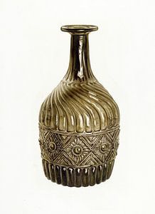 Gold Braune Blumenvase
