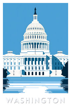 Washington Capitol | American Landmark Poster