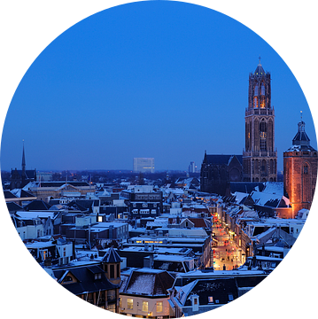 De binnenstad van Utrecht in de winter