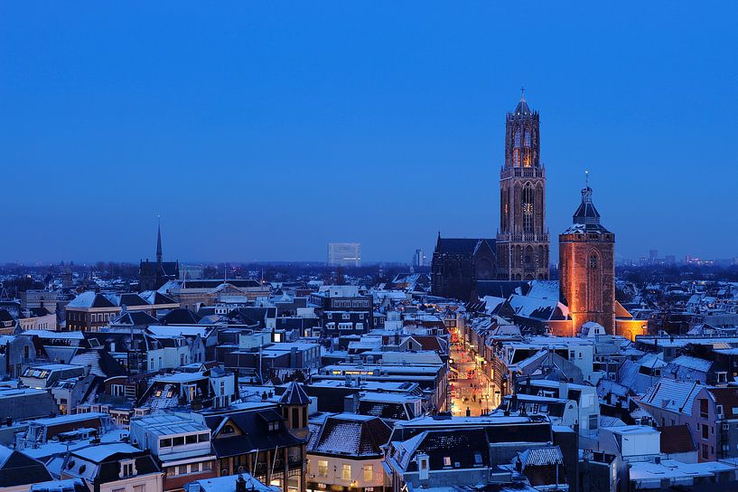 De binnenstad van Utrecht in de winter van Donker Utrecht
