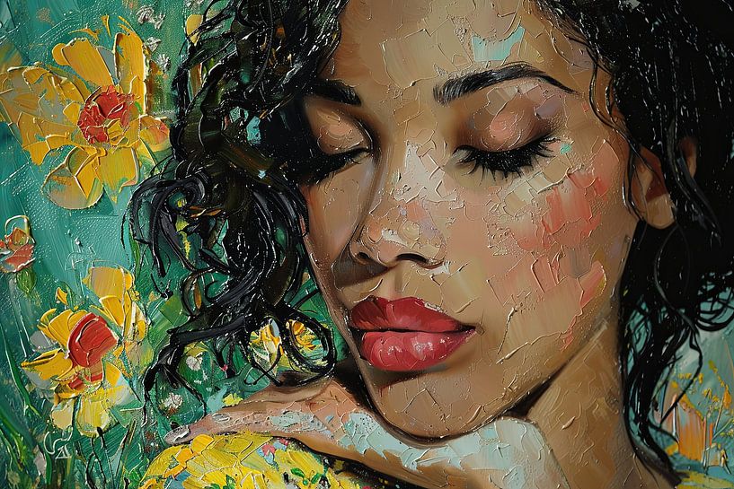 malerisches Bild einer Frau von Egon Zitter