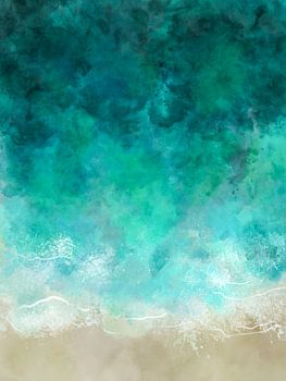 Meer oben - Digital Alcohol Ink