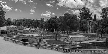 Jardin de la Fontaine in Nimes, Frankrijk van Huub de Bresser