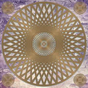 Mandala's van verlichting: Gouden wielen van vrede en harmonie van ADLER & Co / Caj Kessler