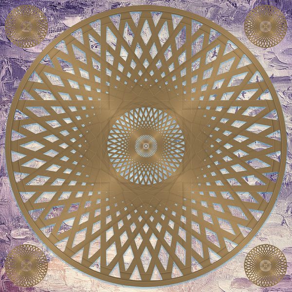 Mandalas of enlightenment: Golden wheels of peace and harmony by ADLER & Co / Caj Kessler