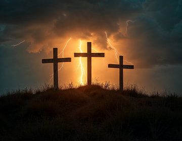 Vendredi saint, les croix du Golgotha