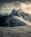 Dies ist der Berg Seceda in Südtirol, Italien. von Niels Tichelaar Miniaturansicht