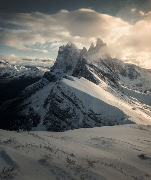 Dit is de berg Seceda in  Zuid-Tirol in Italië van Niels Tichelaar