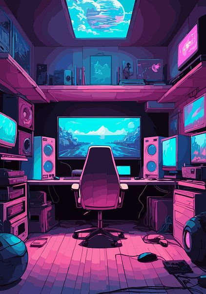 Gaming Zone Vaporwave by Vicky Hanggara