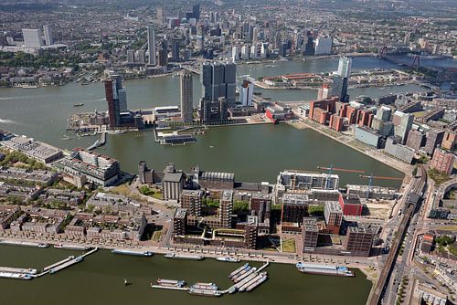 Luftbildaufnahme Rotterdam Kop van Zuid Wilhelminakade