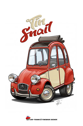 Tin Snail (canard) sur Theodor Decker