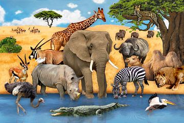 Dieren in Afrika van Marion Krätschmer