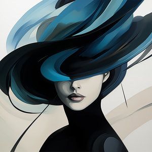 Femme avec chapeau