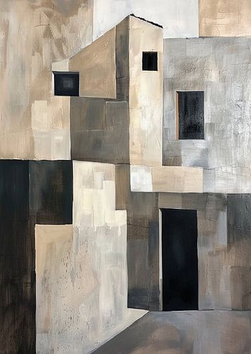 Abstract modern schilderij