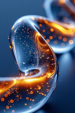 Abstract Lichtspiraal in Beweging van Art & Soul Creations