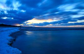 In winter at the Baltic Sea